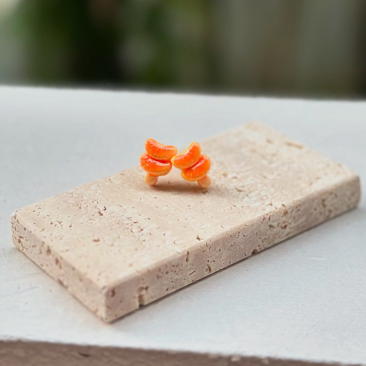 Orange Tang Hulu Ear Studs